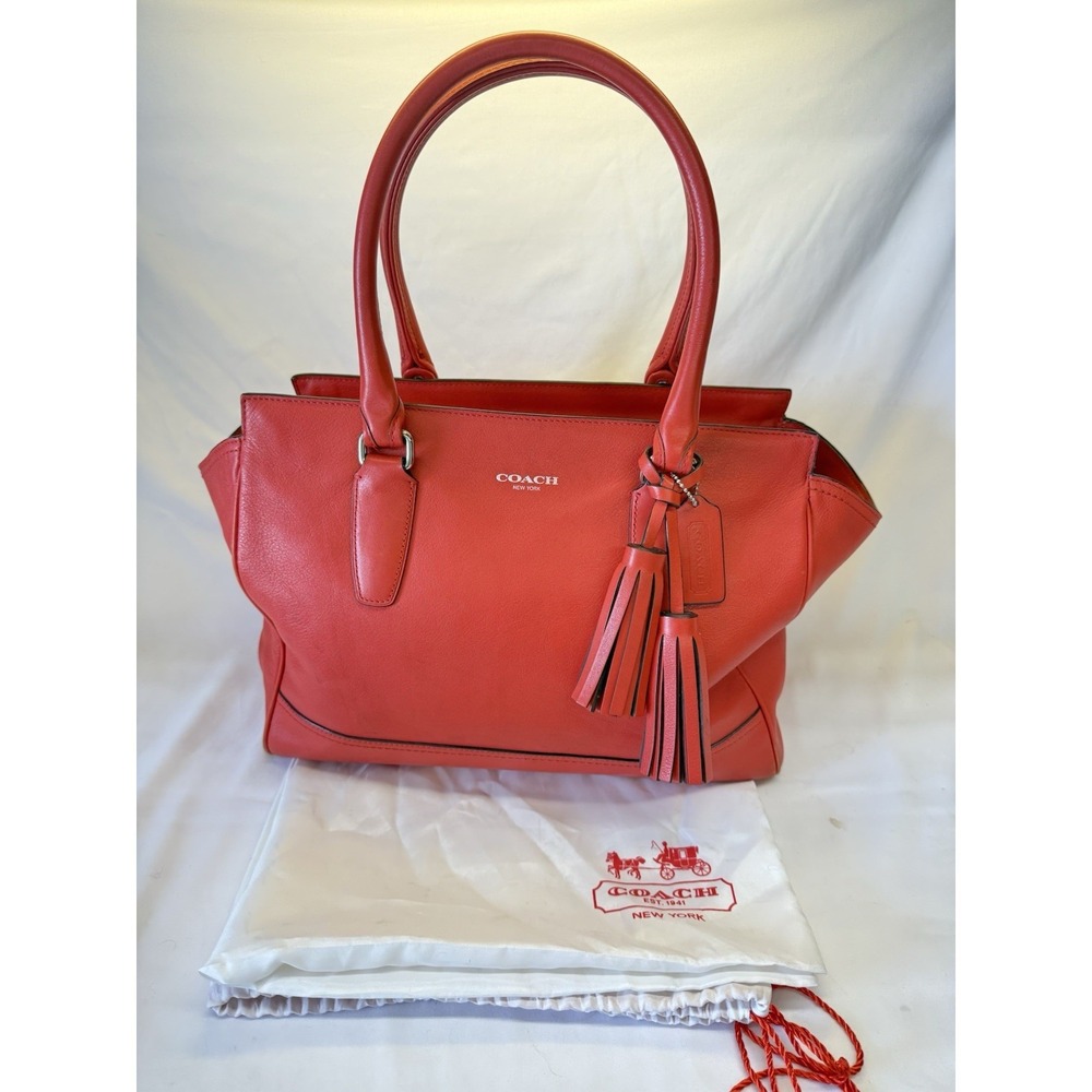 Coach Purse Handbag Legacy Medium Candace Carryall 19890 Carnelian *Read*